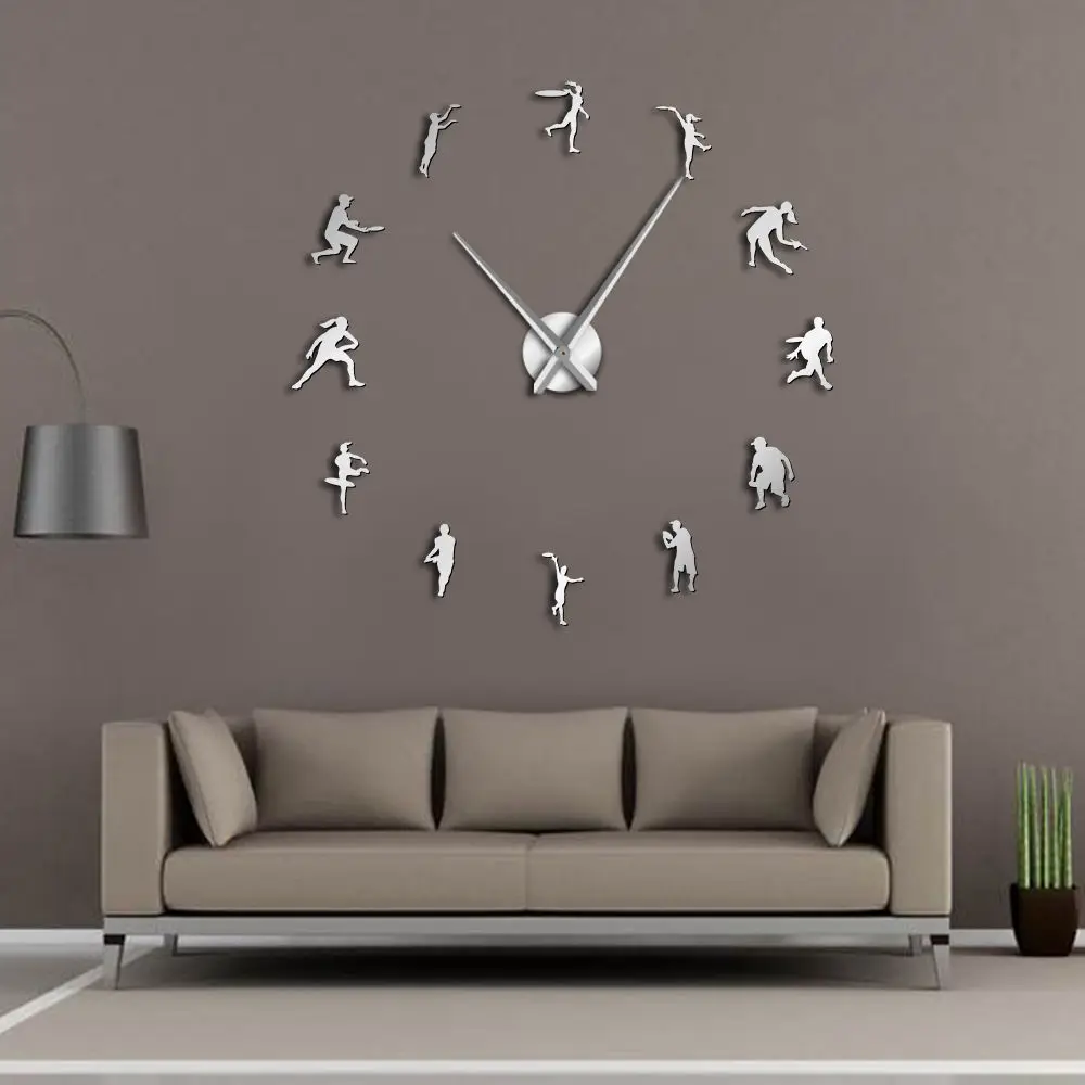 Male and Female Tennis Players DIY Giant Wall Clock Tennis Lover Living Room Wall Art Frameless Mirror Effect Modern Clock Watch
Male and Female Tennis Players DIY Giant Wall Clock Tennis Lover Living Room Wall Art Frameless Mirror Effect Modern Clock Watch