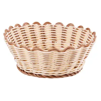 1PC Fruit Basket Plastic Durable Large Simulate Rattan Bread Container Storage Basket Snack Storage Box For Home
1PC Fruit Basket Plastic Durable Large Simulate Rattan Bread Container Storage Basket Snack Storage Box For Home
