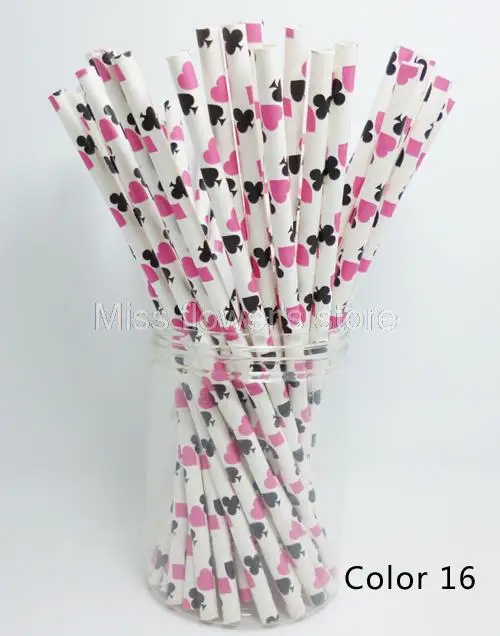 Фото 25 шт./упак. бумажные соломинки Креативный дизайн соломинкой Для Свадебная
