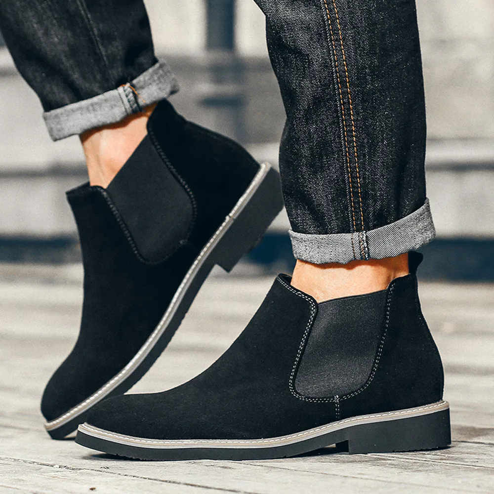 Winter Spring Men's Chelsea Boots,British Style Fashion Ankle Boots,Black/Brown/Bule Soft Leather Casual Shoes Nov30
Winter Spring Men's Chelsea Boots,British Style Fashion Ankle Boots,Black/Brown/Bule Soft Leather Casual Shoes Nov30