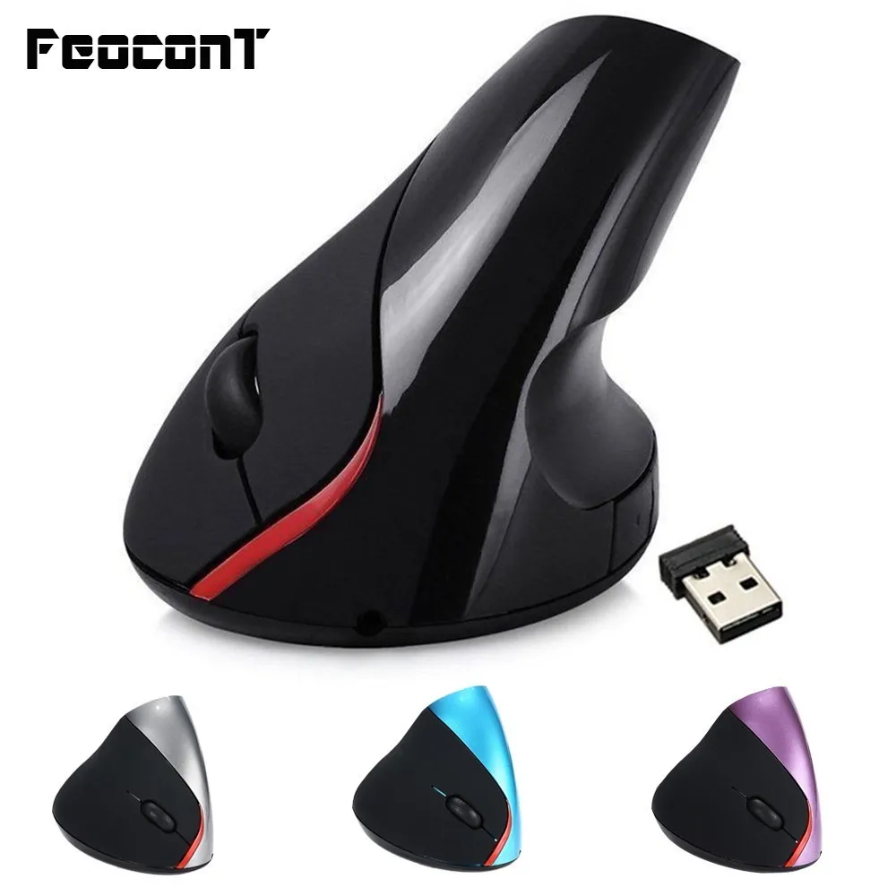 2.4Ghz Wireless Vertical Mouse Ergonomic 2400DPI Opto-electronic USB Reception Mice Black ABS For Notebook Pc Computer
2.4Ghz Wireless Vertical Mouse Ergonomic 2400DPI Opto-electronic USB Reception Mice Black ABS For Notebook Pc Computer
