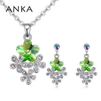 ANKA brand luxury flower crystal pendant necklace earrings set for women wedding jewelry sets Crystals from Austria #26340
ANKA brand luxury flower crystal pendant necklace earrings set for women wedding jewelry sets Crystals from Austria #26340