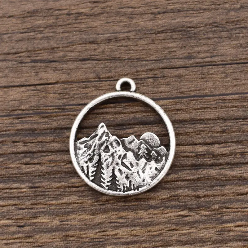 SanLan 20PCS Wholesale Sunrise Mountain Charms Silver color Pine Tree Pendant DIY Accessory
SanLan 20PCS Wholesale Sunrise Mountain Charms Silver color Pine Tree Pendant DIY Accessory