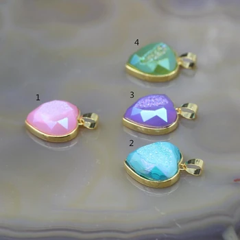 5Pcs/lot,Beautiful Color Druzy Geode Heart-Shaped Charms,Gold Edges Raw Agates Drusy Faceted Slab Nugget Pendants Jewelry
5Pcs/lot,Beautiful Color Druzy Geode Heart-Shaped Charms,Gold Edges Raw Agates Drusy Faceted Slab Nugget Pendants Jewelry