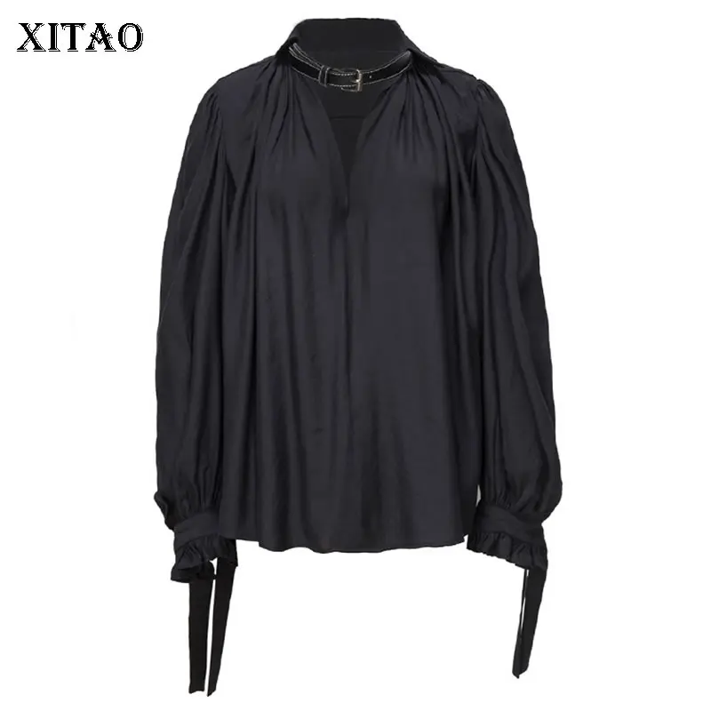 XITAO Sexy Pleated Bandage Black Shirt Women Clothes 2019 Tide Fashion V Neck Full Sleeve Blouse Top Autumn New Europe WLD2233
XITAO Sexy Pleated Bandage Black Shirt Women Clothes 2019 Tide Fashion V Neck Full Sleeve Blouse Top Autumn New Europe WLD2233