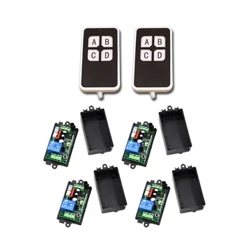 AC220V 110V RF Wireless Remote Control System / Radio Switch Remote Switch Learning Code 4 Receiver+ 2 Remote Controller New
AC220V 110V RF Wireless Remote Control System / Radio Switch Remote Switch Learning Code 4 Receiver+ 2 Remote Controller New