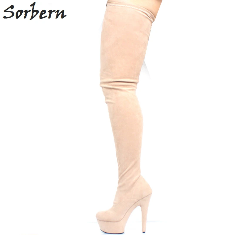 Sorbern Women Over Knee Length Boots 15CM Heels Plus Size EU36-EU43 Custom Color Shoes Ladies Party Boots
Sorbern Women Over Knee Length Boots 15CM Heels Plus Size EU36-EU43 Custom Color Shoes Ladies Party Boots