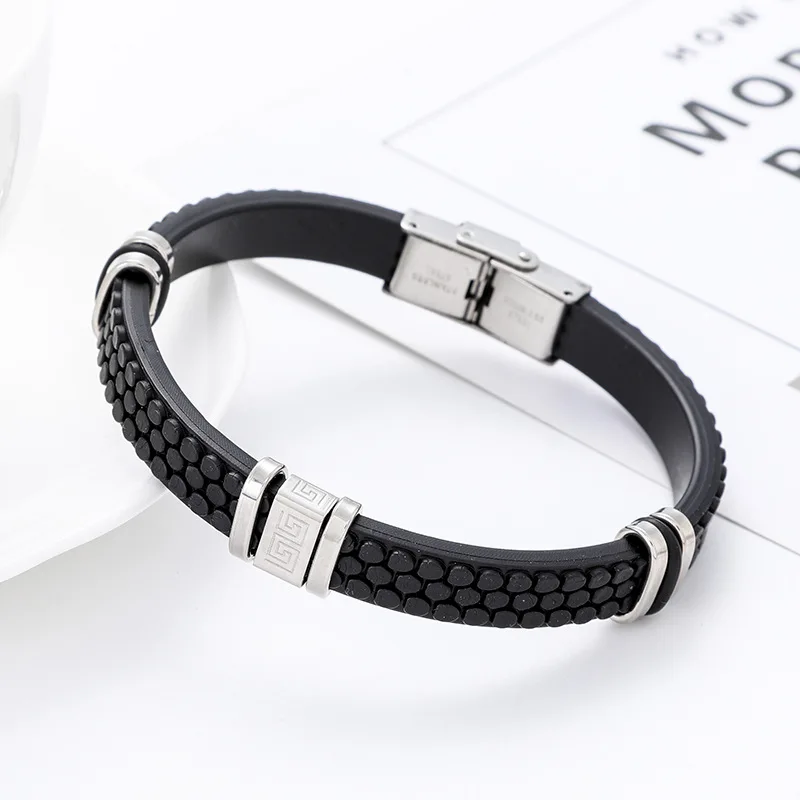 2019 New Fashion Bracelet Customize Logo Stainless Steel Silicone Charm Men And Women Bracelet Jewelry Gift
2019 New Fashion Bracelet Customize Logo Stainless Steel Silicone Charm Men And Women Bracelet Jewelry Gift