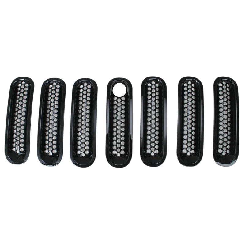 7Pc Black Front Grill Mesh Grille Insert With Key Hole Fit Mopar Hood Lock For Jeep Wrangler Jk Jku Sports Sahara Freedom Rubi
7Pc Black Front Grill Mesh Grille Insert With Key Hole Fit Mopar Hood Lock For Jeep Wrangler Jk Jku Sports Sahara Freedom Rubi
