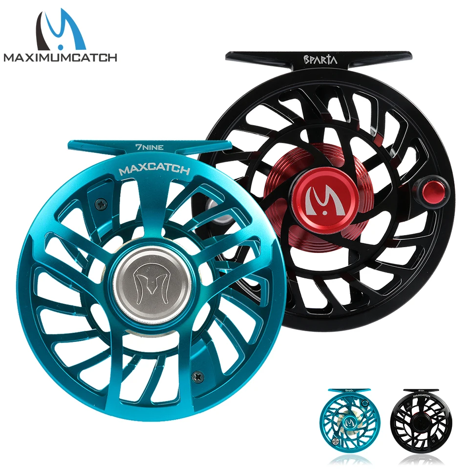 

Maximumcatch Maxcatch Saltwater Fly Fishing Reel 100% Fully Sealed Waterproof Super Light CNC Machined Aluminum Large Arbor