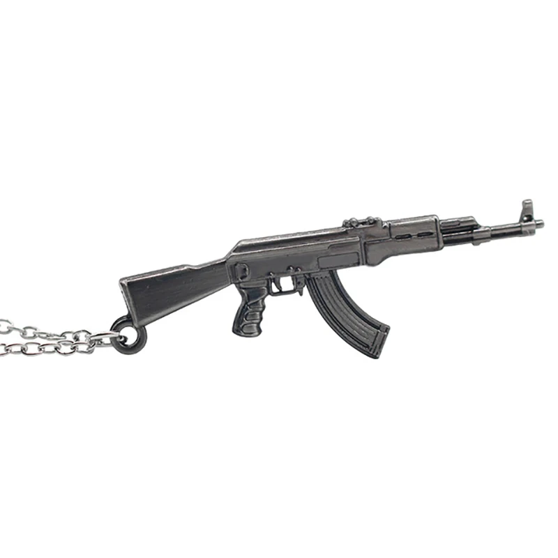Fashion 3D Simulation AK47 Necklace Personality Men And Women Firearms Weapons Zinc Alloy Metal Pendant Long Necklace Gift
Fashion 3D Simulation AK47 Necklace Personality Men And Women Firearms Weapons Zinc Alloy Metal Pendant Long Necklace Gift