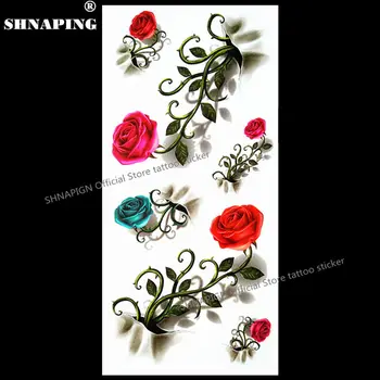 SHNAPIGN 3d Temporary Tattoo Body Art Flash Tattoo Sticker 19*9cm Waterproof Car Styling Henna Tatoo Home Decor Vintage Rose
SHNAPIGN 3d Temporary Tattoo Body Art Flash Tattoo Sticker 19*9cm Waterproof Car Styling Henna Tatoo Home Decor Vintage Rose