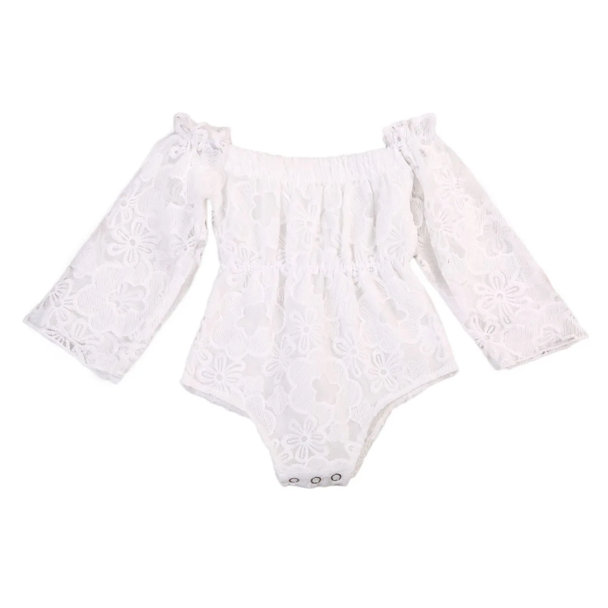 Summer Newborn Toddler Baby Girl Clothes Lace Long Sleeve Off Shoulder Bodysuit Outfits 0-24M 
Summer Newborn Toddler Baby Girl Clothes Lace Long Sleeve Off Shoulder Bodysuit Outfits 0-24M