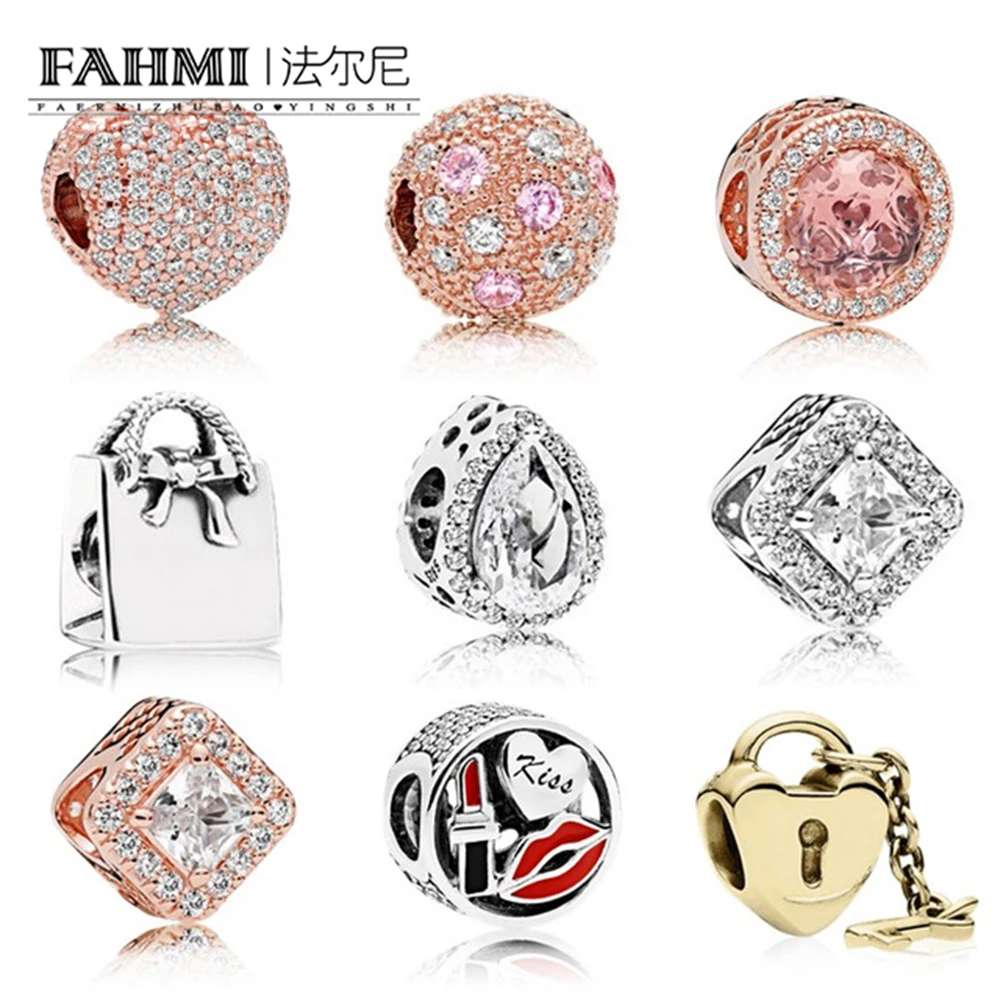 FAHMI 100% 925 Sterling Silver Female handbag love charm Beads Collocation Bracelet DIY Suitable Sending Woman Birthday Gift 
FAHMI 100% 925 Sterling Silver Female handbag love charm Beads Collocation Bracelet DIY Suitable Sending Woman Birthday Gift
