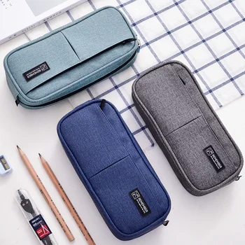 Large Capacity Canvas Pencil Bag with Zipper Dark Blue Dark Grey Green Stationery Pen Case for Student Gift School Supplies
Large Capacity Canvas Pencil Bag with Zipper Dark Blue Dark Grey Green Stationery Pen Case for Student Gift School Supplies