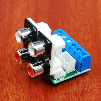 Kaolanhon DIY Home Audio Amplifier Chassis Shell Wiring Board 4 Position Lotus Seat Audio Input Amplifier RCA Adapter
Kaolanhon DIY Home Audio Amplifier Chassis Shell Wiring Board 4 Position Lotus Seat Audio Input Amplifier RCA Adapter