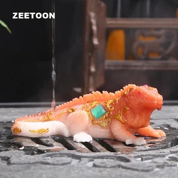 Creative Chameleon Discolor Natural Resin Lizard Statues Tea Ceremony Animal Decor Crafts Souvenir Teaware Accessories Adornment
Creative Chameleon Discolor Natural Resin Lizard Statues Tea Ceremony Animal Decor Crafts Souvenir Teaware Accessories Adornment