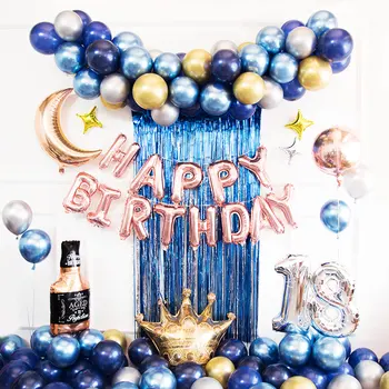 Fashion Baby First Birthday Decoration Aluminum Balloon Set Decoration for Boyfriend's Adult Birthday Party Ballons Accessories
Fashion Baby First Birthday Decoration Aluminum Balloon Set Decoration for Boyfriend's Adult Birthday Party Ballons Accessories
