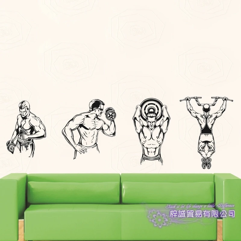 Fitness Decal Gym Sticker Body-building Posters Vinyl Wall Decals Mural Fitness Crossfit Decal Muscle Gym Sticker
Fitness Decal Gym Sticker Body-building Posters Vinyl Wall Decals Mural Fitness Crossfit Decal Muscle Gym Sticker