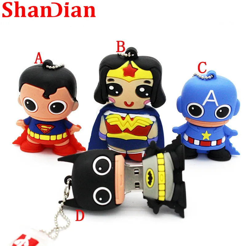 SHANDIAN Cartoon Superwoman series USB flash drive pen drive 4g/8g/16g/32g cute mini flash memry stick Fashion memorial gift
SHANDIAN Cartoon Superwoman series USB flash drive pen drive 4g/8g/16g/32g cute mini flash memry stick Fashion memorial gift