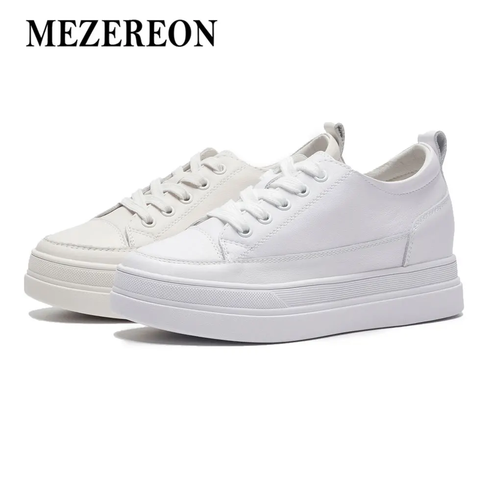 MEZEREON New 2018 Spring Fashion Women Casual Shoes Real Leather Platform Shoes Women Sneakers Ladies White Flats for Women
MEZEREON New 2018 Spring Fashion Women Casual Shoes Real Leather Platform Shoes Women Sneakers Ladies White Flats for Women