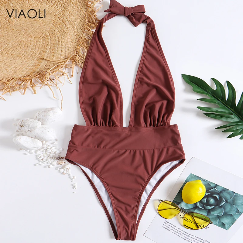 Make You Beautiful Solid Color One-piece Swimsuit Deep V neck Backless Sexy Women Bikini 2018 New Ladies Beach Bathing Swimwear
Make You Beautiful Solid Color One-piece Swimsuit Deep V neck Backless Sexy Women Bikini 2018 New Ladies Beach Bathing Swimwear
