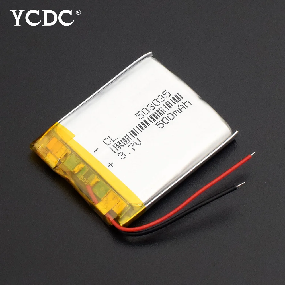 

1/2/4 Pcs 3.7V 500mAh 503035 Rechargeable Lithium Li-ion Li-po Polymer Battery For PSP PDA MP3 MP4 GPS Bluetooth Headset Speaker