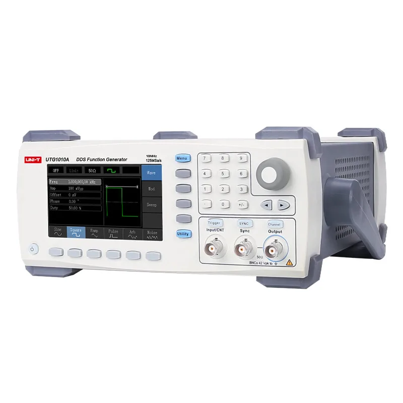 UTG1010A Function/Arbitrary Waveform Generator 1 Channel 10MHz Bandwidth 125MS/s 16 Nonvolatile Waveform Memory USB Interface
UTG1010A Function/Arbitrary Waveform Generator 1 Channel 10MHz Bandwidth 125MS/s 16 Nonvolatile Waveform Memory USB Interface
