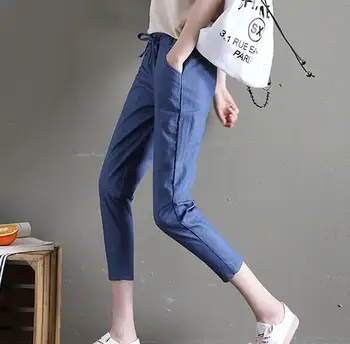 Carol Diaries High quality high material elastic Waist Haren pants little feet trousers Women Casual Fashion Pants Summer Pants
Carol Diaries High quality high material elastic Waist Haren pants little feet trousers Women Casual Fashion Pants Summer Pants