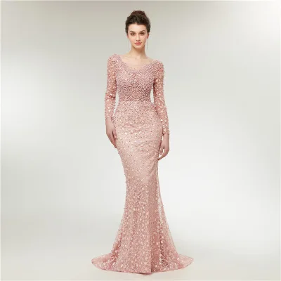 Saudi Arabic Rose Pink Sequins Mermaid Evening Dress Long Sleeve Sweetheart Elegant Women Formal Dress Party Prom Dresses 2018
Saudi Arabic Rose Pink Sequins Mermaid Evening Dress Long Sleeve Sweetheart Elegant Women Formal Dress Party Prom Dresses 2018