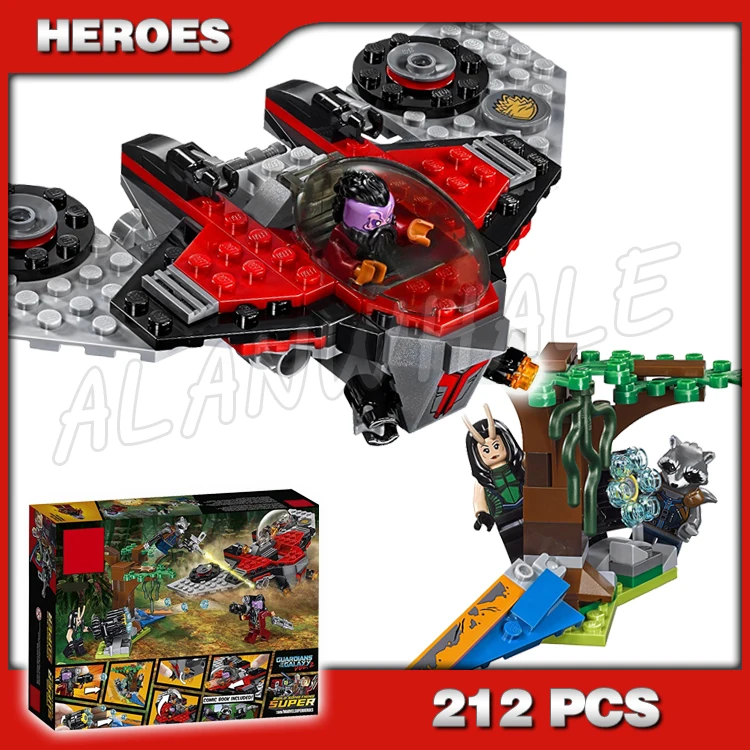 212pcs Super Heroes Guardians of the Galaxy Ravager Attack M-ship 10743 Model Building Blocks Toys Bricks Compatible with Lego
212pcs Super Heroes Guardians of the Galaxy Ravager Attack M-ship 10743 Model Building Blocks Toys Bricks Compatible with Lego