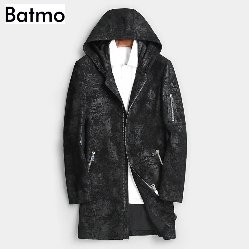 Batmo 2019 new arrival autumn high quality sheepskin hooded long trench coat men,men's real leather jackets men
Batmo 2019 new arrival autumn high quality sheepskin hooded long trench coat men,men's real leather jackets men