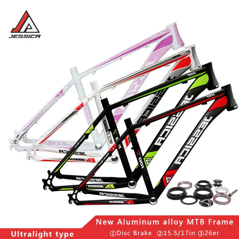 Bicycle Frame 15.5" 17" Aluminum MTB Mountain Bike Frame & Headset Ultralight 26er Frameset
Bicycle Frame 15.5" 17" Aluminum MTB Mountain Bike Frame & Headset Ultralight 26er Frameset