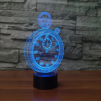 Pocket Watch Clock Shape 3D Lamp LED 3D Night Light Colorful Table Lamp As Baby Kid Toy Gift
Pocket Watch Clock Shape 3D Lamp LED 3D Night Light Colorful Table Lamp As Baby Kid Toy Gift