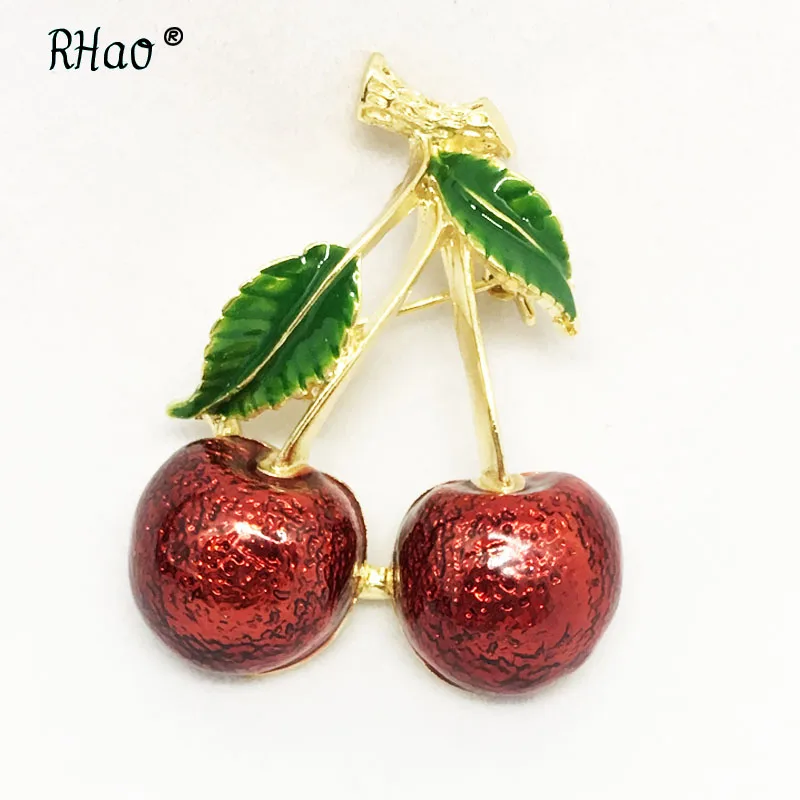 RHao Cute Fruit Brooch pins Women Enamel Red Cherry Green Leaf Plant Fruit brooches pins men corsage kids hats jewelry pins gift
RHao Cute Fruit Brooch pins Women Enamel Red Cherry Green Leaf Plant Fruit brooches pins men corsage kids hats jewelry pins gift