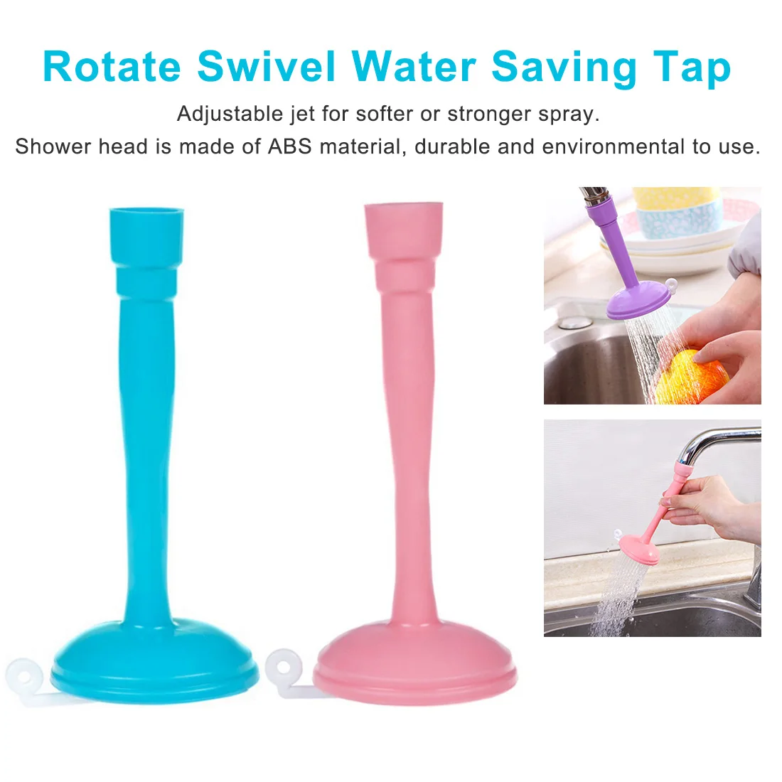 360 Degree Rotating Tap Nozzle Adjustable Kitchen Sprayers Dual Water Spouts Water Saving Shower Head Kitchen Faucet Accessories
360 Degree Rotating Tap Nozzle Adjustable Kitchen Sprayers Dual Water Spouts Water Saving Shower Head Kitchen Faucet Accessories