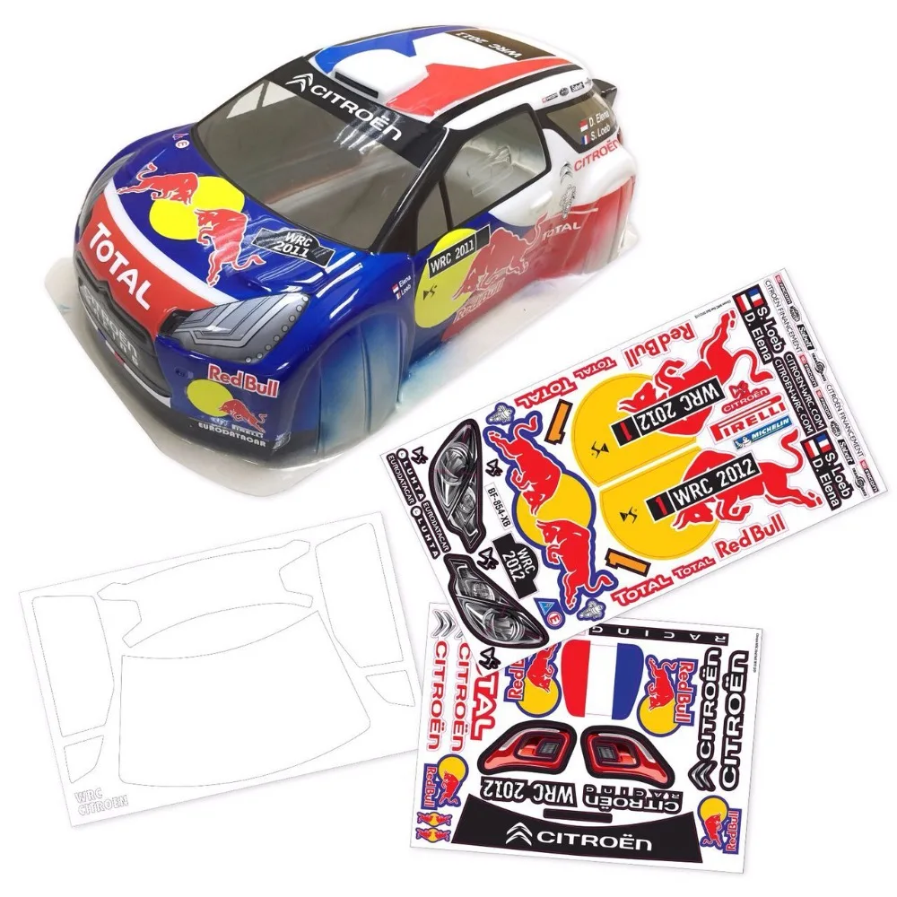 1/10 Rally Clear Body with Decal For RC HPI Short Course Car 325mm | Игрушки и хобби