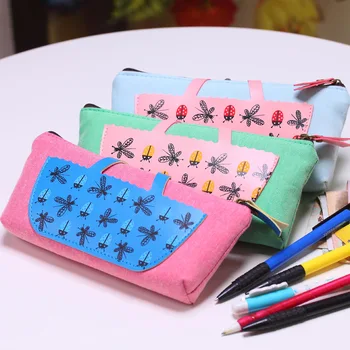 Creative PU canvas Pencil Case for School Storage bag Cosmetic Bag Pouch Girls Women material escolar Papelaria
Creative PU canvas Pencil Case for School Storage bag Cosmetic Bag Pouch Girls Women material escolar Papelaria