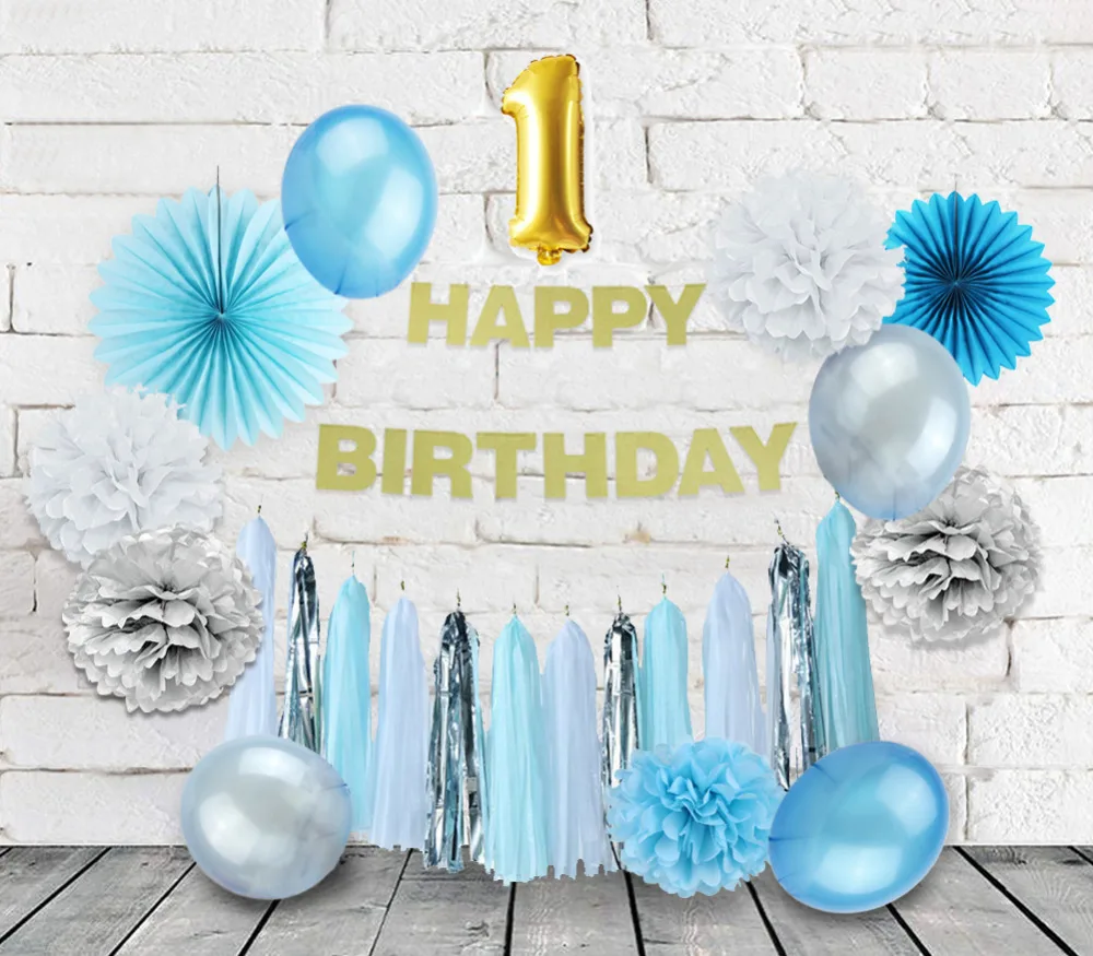 1st Birthday Party Decoration Set Gold Foil Number 1 Balloon/Happy Birthday Banner/Tassel Garland/Tissue Pom Fans Birthday Party
1st Birthday Party Decoration Set Gold Foil Number 1 Balloon/Happy Birthday Banner/Tassel Garland/Tissue Pom Fans Birthday Party