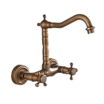 Free shipping 360 rotation dual handle antique kitchen faucet with inwall mounted brass kitchen sink water mixer taps
Free shipping 360 rotation dual handle antique kitchen faucet with inwall mounted brass kitchen sink water mixer taps