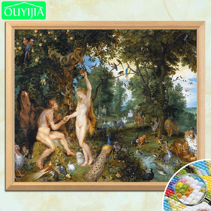 Rubens Famous Painting "The Garden of Eden with the Fall of Man" 5D DIY Diamond Painting Full Square Diamond Embroidery Picture
Rubens Famous Painting "The Garden of Eden with the Fall of Man" 5D DIY Diamond Painting Full Square Diamond Embroidery Picture