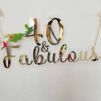 Custom Mirror Acrylic 40 Fabulous Gold Sign Birthday Party Decors Wall Hanger 30th 40th 50th 60th 70th 80th Birthday Decor Age
Custom Mirror Acrylic 40 Fabulous Gold Sign Birthday Party Decors Wall Hanger 30th 40th 50th 60th 70th 80th Birthday Decor Age