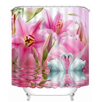 Flower Swan pattern 3D Shower Curtain Polyester Fabric Waterproof Shower Curtain Eco-Friendly Bathroom Curtain Home
Flower Swan pattern 3D Shower Curtain Polyester Fabric Waterproof Shower Curtain Eco-Friendly Bathroom Curtain Home
