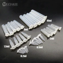 MUCIAKIE 0.2ml 0.5ml 1.5ml 2ml 5ml 10ml מגשי משתלת PP צנטריפוגה צינור עם כיסוי בקבוק לשמירת זרעים באיכות טובה(China)
