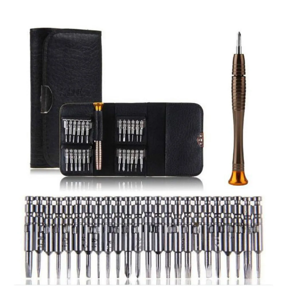 Mini Precision Screwdriver Set 25 in 1 Torx Screwdrivers Open Repair Hand Tools Set For iPhone Cellphone Camera Watch Tablet PC
Mini Precision Screwdriver Set 25 in 1 Torx Screwdrivers Open Repair Hand Tools Set For iPhone Cellphone Camera Watch Tablet PC