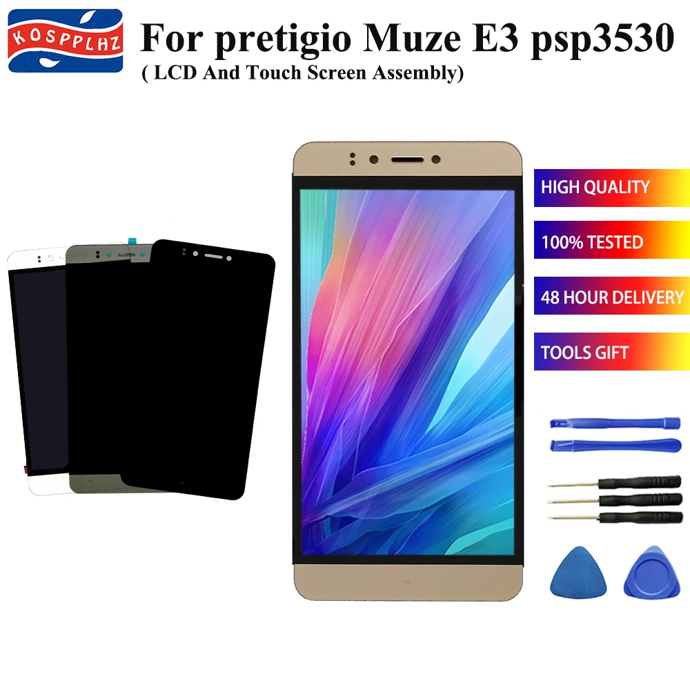 For Prestigio Muze E3 PSP3531 Duo PSP3531 D3 PSP3530 PSP 3531 PSP 3530 F3 PSP3532 LCD Display+Touch Screen Digitizer+tools
For Prestigio Muze E3 PSP3531 Duo PSP3531 D3 PSP3530 PSP 3531 PSP 3530 F3 PSP3532 LCD Display+Touch Screen Digitizer+tools