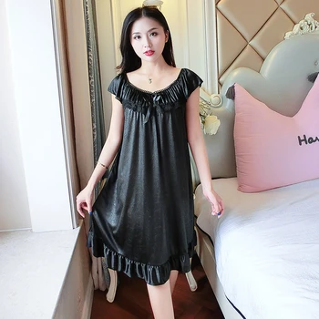 Sexy Silk Satin 3D Print Sleeveless Lingerie Nightgowns for Women Summer Lace V-neck Night Dress Sleepwear Babydoll Nightdress
Sexy Silk Satin 3D Print Sleeveless Lingerie Nightgowns for Women Summer Lace V-neck Night Dress Sleepwear Babydoll Nightdress