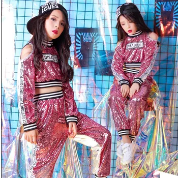 Kids Pink Sequined Hip Hop Clothing Girls Tops Pants Jazz Dance wear Costumes Concert Ballroom Carnival Party Dancing Outfits
Kids Pink Sequined Hip Hop Clothing Girls Tops Pants Jazz Dance wear Costumes Concert Ballroom Carnival Party Dancing Outfits