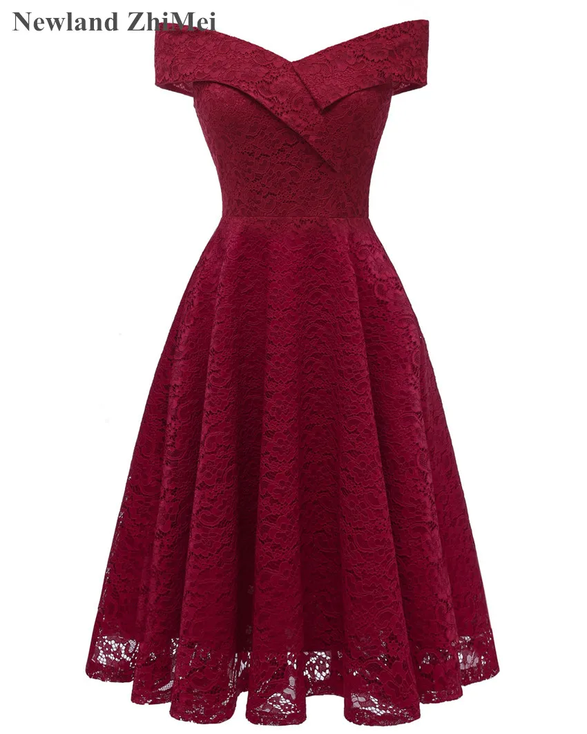 Newland ZhiMei Lace Women Dress 2019 Sexy Off the Shoulder Knee Length Cocktail Party Dress
Newland ZhiMei Lace Women Dress 2019 Sexy Off the Shoulder Knee Length Cocktail Party Dress