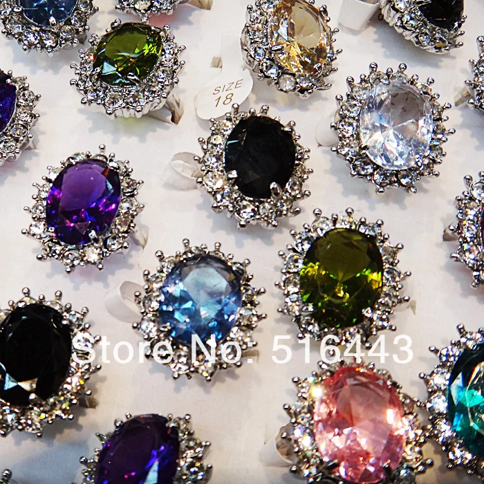 A-451 20pcs Wholesale Fashion Jewelry Mix Color Big Cubic Zircon Rhinestones Charms Women Engagement Wedding Rings
A-451 20pcs Wholesale Fashion Jewelry Mix Color Big Cubic Zircon Rhinestones Charms Women Engagement Wedding Rings